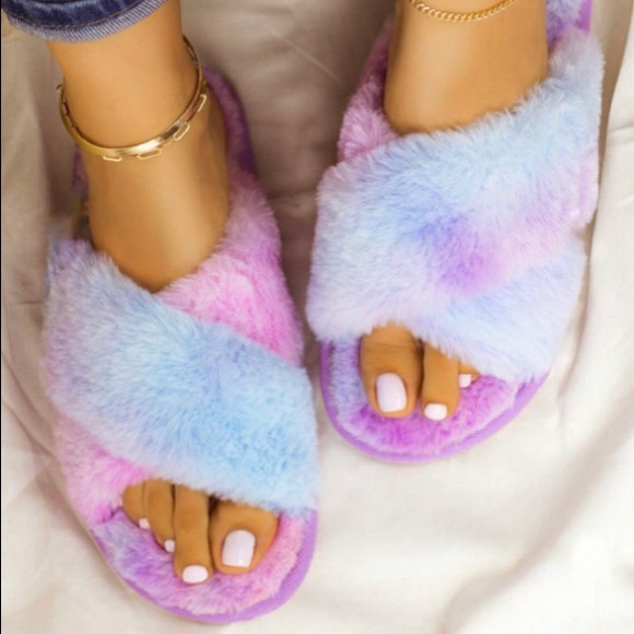 New purple dye slippers 10 & 11 - Picture 2 of 5